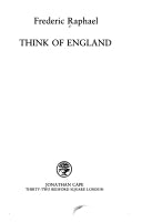 Think of England by Frederic Raphael