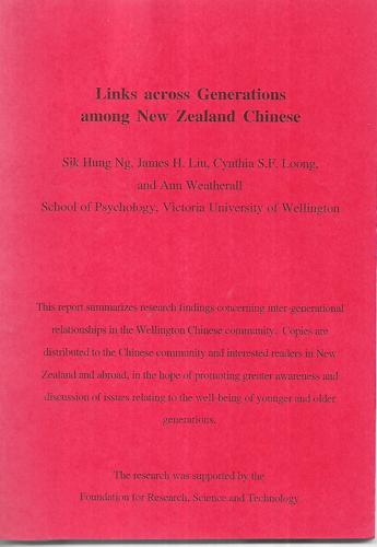 Links Across Generations Among New Zealand Chinese by Ann Weatherall