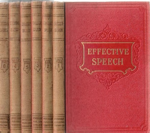 Effective Speech Lessons 1-12 in 6 volumes by Dwight E. Watkins