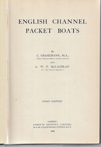 English Channel Packet Boats by C. Grasemann and G. W. P. Mclachlan