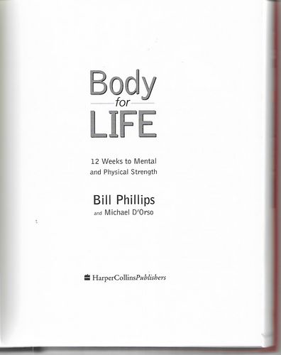 Body for Life Success Journal by Bill Phillips