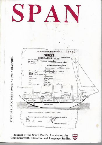 SPAN - Issue 34 & 35 October 1992 / May 1993 : Diasporas by Vijay Mishra