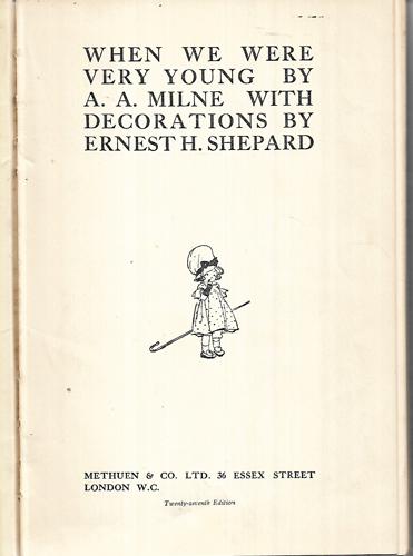 When We Were Very Young by A. A. Milne and Ernest H. Shepard