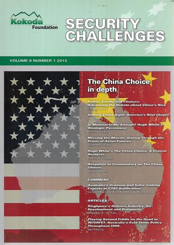 Security Challenges: Vol 9, No 1, 23013 by Andrew Carr