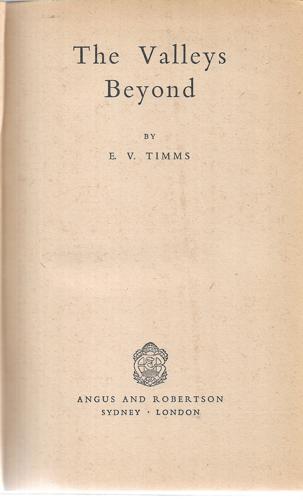 The Valleys Beyond by E. V. Timms