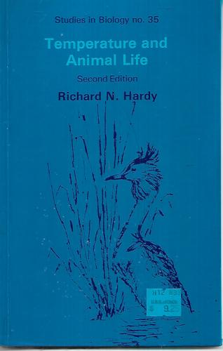 Temperature And Animal Life by Richard Neville Hardy