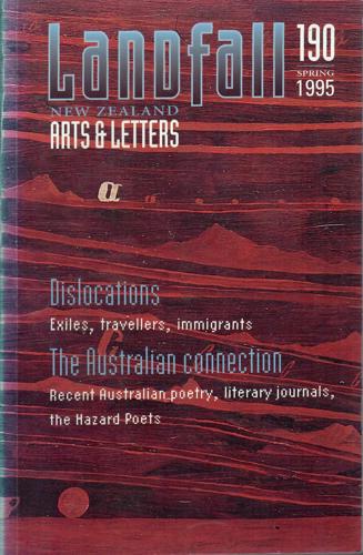 Landfall 190: New Zealand Arts And Letters Vol 3, No 2 (1995) by Chris Price
