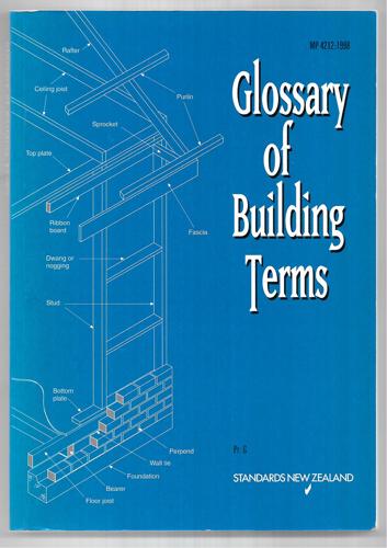 Glossary of Building Terms by Standards New Zealand