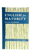 English for Maturity by David Holbrook