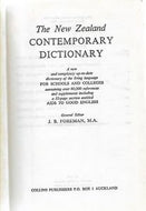 The New Zealand Contemporary Dictionary by J. B. Foreman