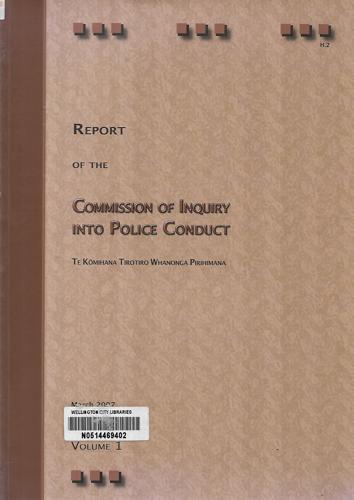 Report of the Commission of Inquiry Into Police Conduct - Volume 2 by Margaret Basley