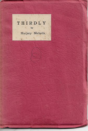 Thirdly by Marjory Nicholls