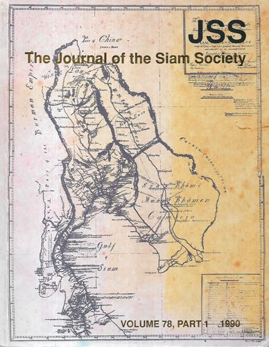 The Journal of the Siam Society - Volume 78 Part 1 1990