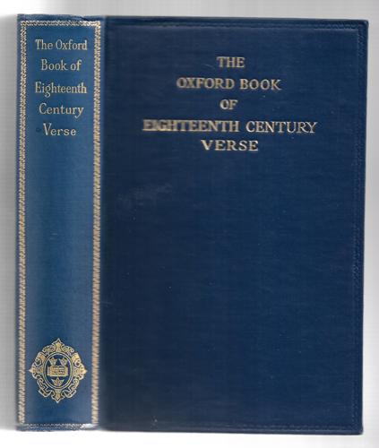 The Oxford Book of Eighteenth Century Verse