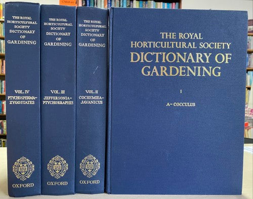 The Royal Horticultural Society Dictionary of Gardening - Second Edition - Four Volume Set by Fred J. Chittenden and Patrick M. Synge