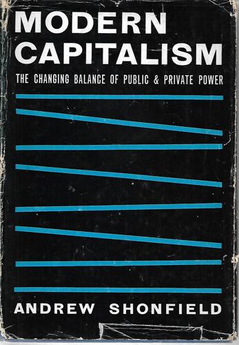Modern Capitalism: the Changing Balance of Public & Private Power by Andrew Shonfield