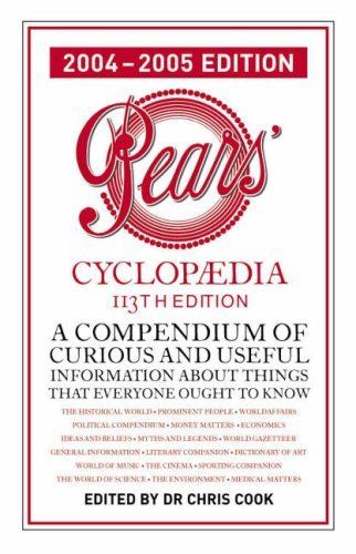 Pears Cyclopaedia by DR. Chris Cook