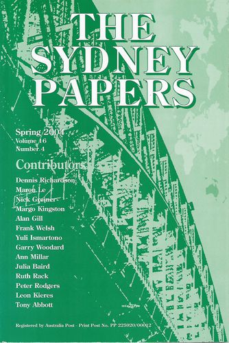 The Sydney Papers Spring 2004