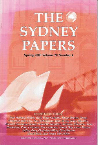 The Sydney Papers Spring 2008