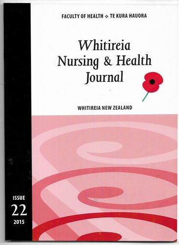 Whitireia Nursing & Health Journal Issue 22 by Whitireia New Zealand