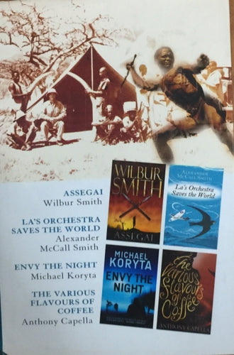 Reader's Digest Select Editons - Assegai, La's Orchestra Saves the World, Envy Night, the Various Flavours of Coffee by Anthony Capella and Michael Koryta and Alexander McCall Smith and Wilbur Smith