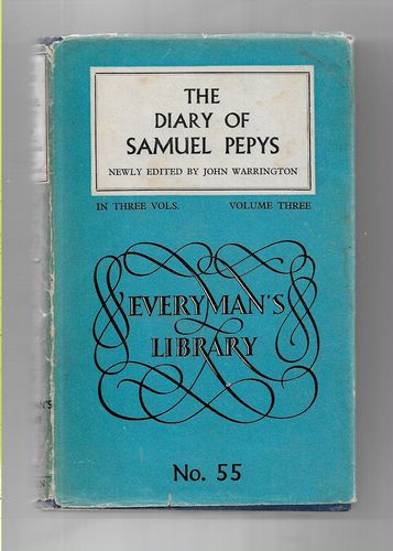 The Diary of Samuel Pepys: Volume Three (Everyman's Library) by Samuel Pepys and John Warrington