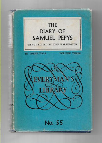 The Diary of Samuel Pepys: Volume Three (Everyman's Library) by John Warrington, ed and Samuel Pepys