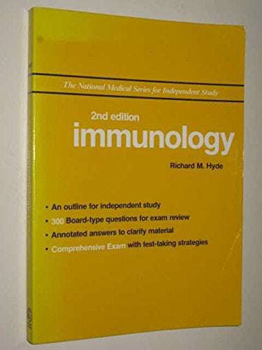 Immunology: 2nd Edition (The National Medical Series for Independent Study) by Richard M. Hyde