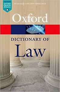 A Dictionary of Law by Jonathan Law