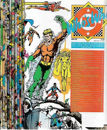 Who's Who: The Definitive Directory of the DC Universe (18 issues March '85 - August '86) by Len Wein and Marv Wolfman