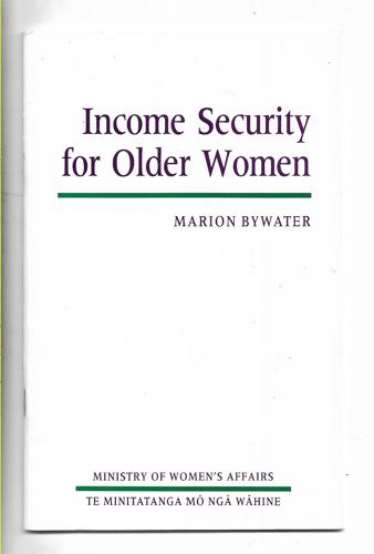 Income Security For Older Women by Marion Bywater