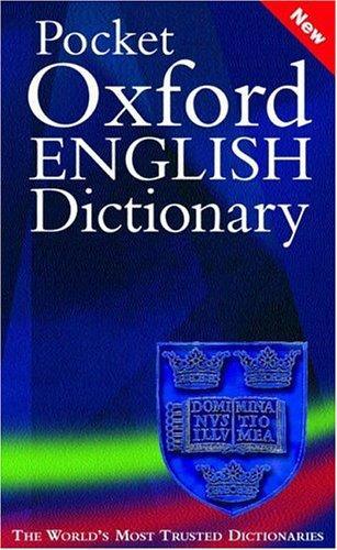 Pocket Oxford English Dictionary by Sara Hawker