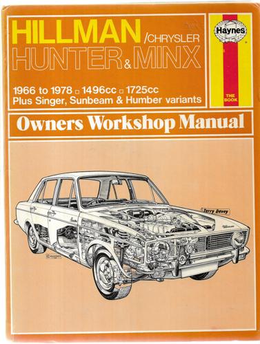 Hillman / Chrysler Hunter & Minx Owner's Workshop Manual by John Harold Haynes and David Horsfall Stead