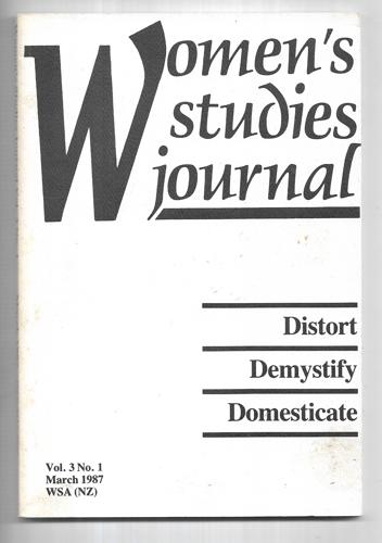 Women's Studies Journal Vol. 3 No. 1 by Women's Studies Association New Zealand