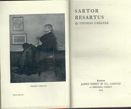 Sartor Resartus by Thomas Carlyle