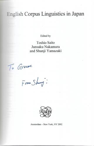 English Corpus Linguistics In Japan (Language And Computers 38) by Junsaku Nakamura and Toshio Saito and Shunji Yamazaki