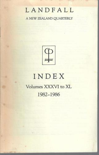 Landfall Index Volumes XXXVI to XL: 1982-86