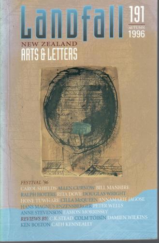 Landfall 191: New Zealand Arts And Letters Vol 3, No 1 (1996) by Chris Price