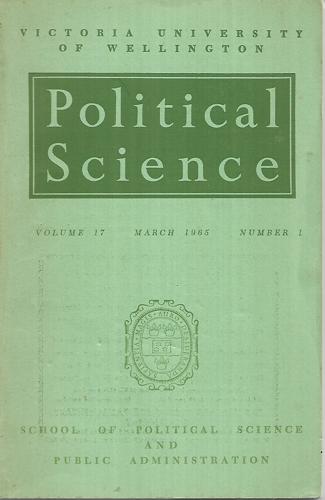 Political Science - Volume 17 March 1965, Number 1