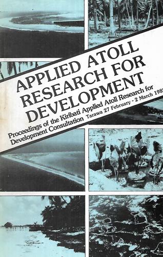 Applied Atoll Research For Development by R. R. Thaman