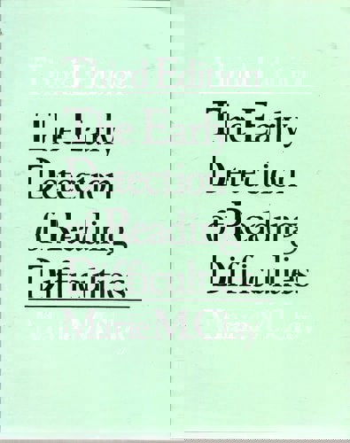 The Early Detection Of Reading Difficulties by Marie M. Clay