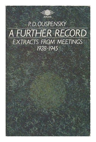 A Further Record by P.D. Ouspensky
