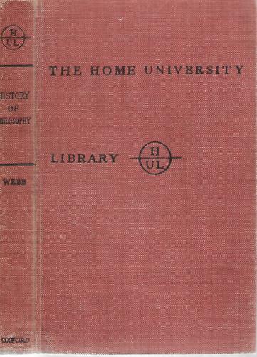 A History Of Philosophy by Clement C. J. Webb
