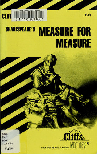 Cliffs Notes on Shakespeare's Measure For Measure by L. L. Hillegass