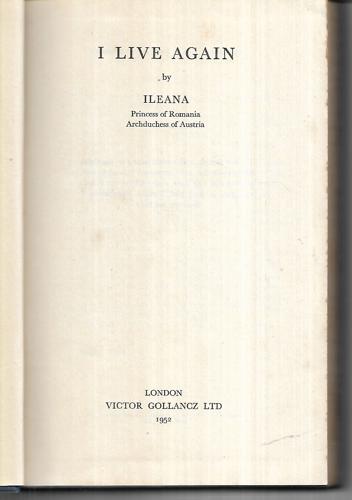 I Live Again by Ileana
