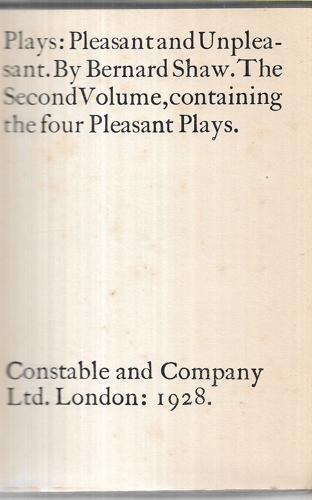 Plays: Pleasant And Unpleasant - Vol II: Pleasant by Bernard Shaw