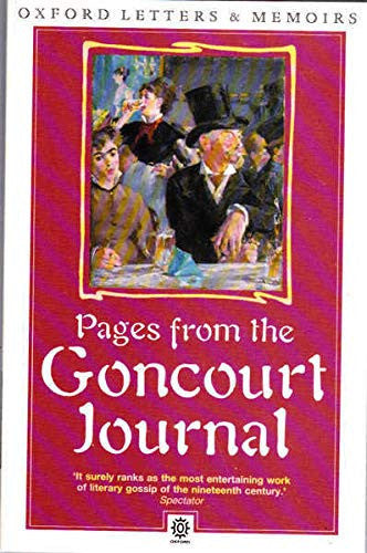 Pages From The Goncourt Journal by Edmond De Goncourt and Jules De Goncourt