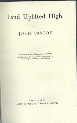 Land Uplifted High by John Pascoe