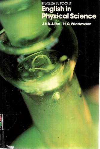 English In Physical Science by J. P. B. Allen and H. G. Widdowson