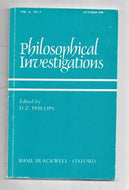Philosophical Investigations Vol. 13, No. 4 by D. Z. Phillips